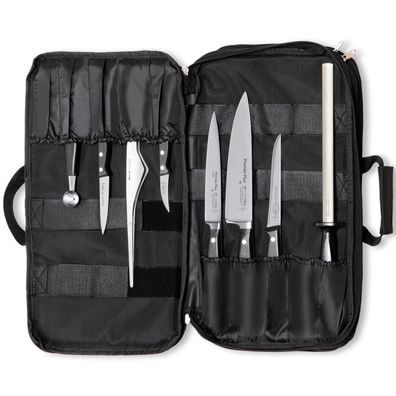 Dick Messertasche Messerset 8-teilig Messer mit Tasche Messer Tasche schwarz