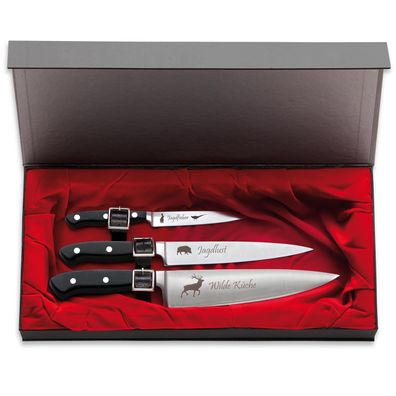 Dick Messerset mit 3 Messer Geschenkbox Filitiermesser Kochmesser Officemesser