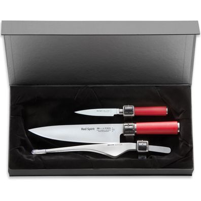 Dick Messerset mit 3 Profi Messer Geschenkbox Küchenmesser Set mit Pinzette