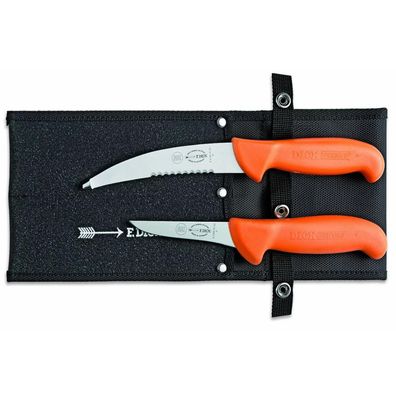 Dick 2-teiliges Jagd-Messerset orangefarbener Griff Ausbeinmesser Gekrösemesser