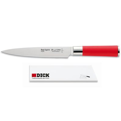 DICK Red Spirit flexibles Filetiermesser 18 cm mit Kunststoff Klingenschutz