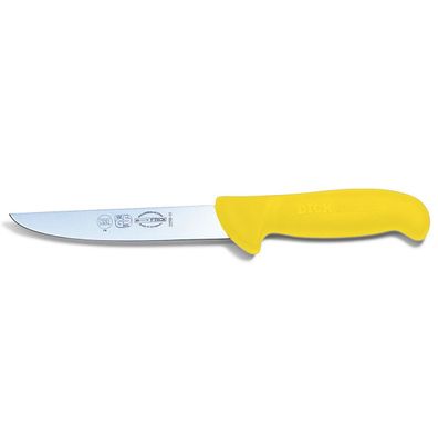 Dick Ausbeinmesser 15 cm gelb - kleines Fleischermesser breite steife Klinge