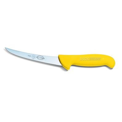 Dick Ausbeinmesser 13 cm gelb - Fleischmesser schmal geschweifte flexible Klinge
