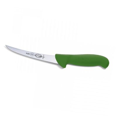 Dick Ausbeinmesser 13 cm grün - Fleischmesser schmal geschweifte flexible Klinge