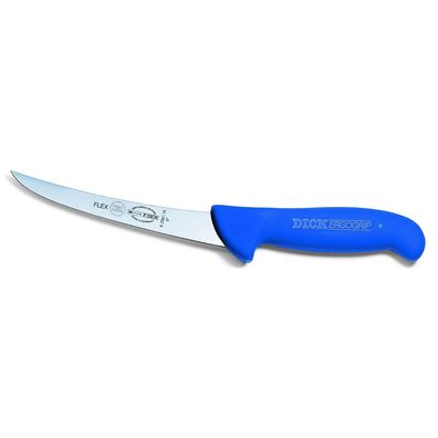 Dick Ausbeinmesser 15 cm blau - Fleischmesser schmal geschweifte flexible Klinge