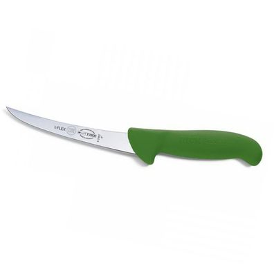 Dick Ausbeinmesser 13 cm grün - Fleischermesser geschweifte halbflexible Klinge