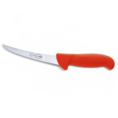 Dick Ausbeinmesser 13 cm rot - Fleischermesser mit geschweifte steife Klinge