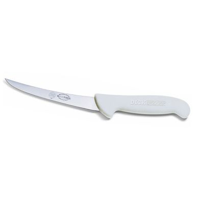 Dick Ausbeinmesser 13 cm weiß - Fleischermesser mit geschweifte steife Klinge