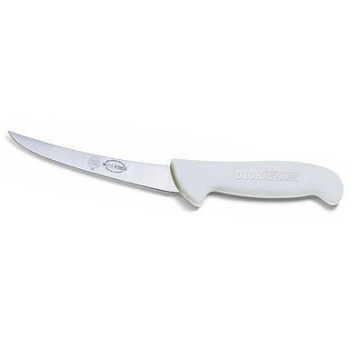 Dick Ausbeinmesser 15 cm weiß - Fleischermesser mit geschweifte steife Klinge
