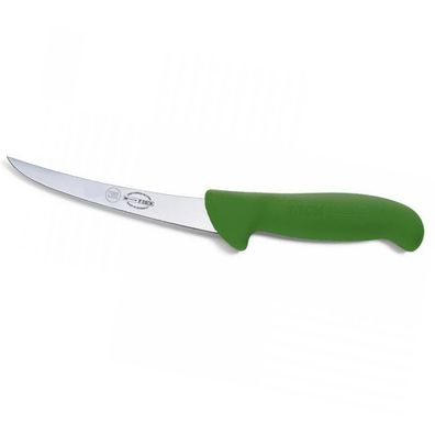 Dick Ausbeinmesser 15 cm grün - Fleischermesser mit geschweifte steife Klinge