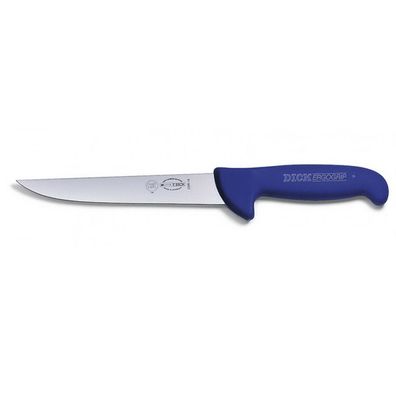 Dick Stechmesser 21 cm blau - Fleischermesser mit langer glatter schmaler Klinge