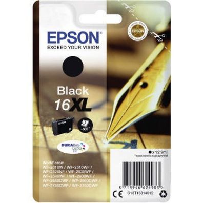Epson Epson Ink Black Schwarz No 16XL Epson16XL Epson 16XL (C13T16314012)
