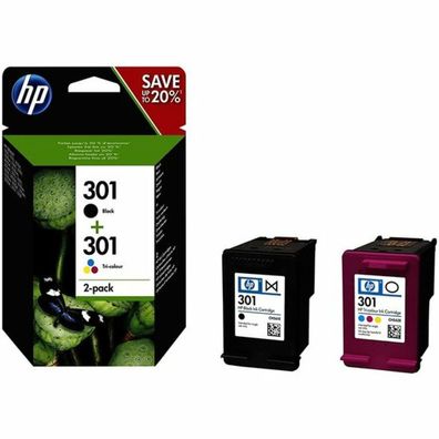 HP HP Ink No 301 HP301 HP 301 Combo Pack Black Schwarz + Color (N9J72AE)