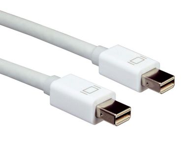 Networx Mini DisplayPort Kabel Monitorkabel 2 Meter weiß
