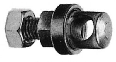 Strebenbolzen M 5 x 10 mm verzinkt, mit Bohrung 5,3mm