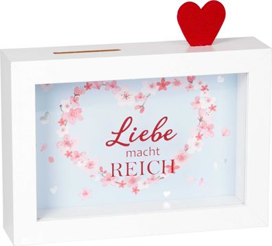 Spiegelburg Bilderrahmen-Spardose "Liebe ..." (Just married)