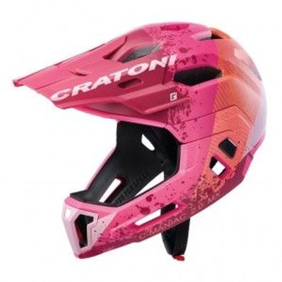 Fahrradhelm Cratoni C-Maniac 2.0MX (MTB) Gr. M/ L (54-58cm) pink/ orange matt