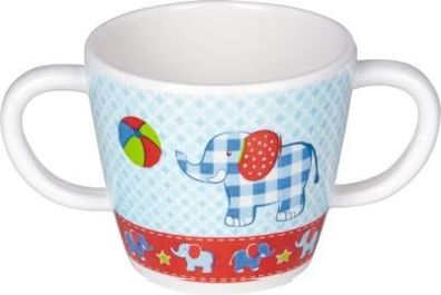 Spiegelburg Melamin-Tasse mit 2 Henkeln Elefant BabyGlück
