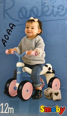 Smoby - Rookie Laufrad Rosa - ideale Lauflernhilfe für Kinder ab 12 Monaten * A