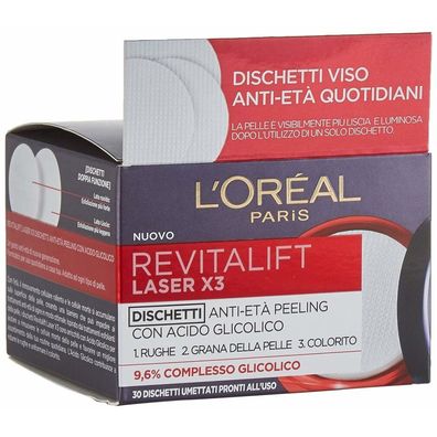 L?Oréal Professionnel Revitalift Laser X 3 30 Pads Anti-Aging Glycolic Peel