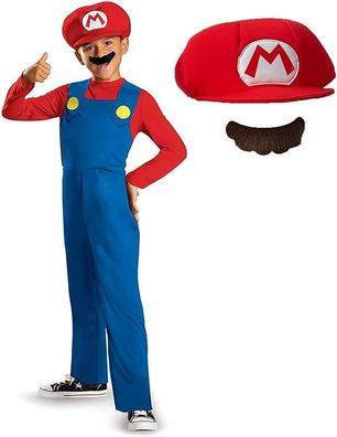 Nintendo Super Mario Kostüm Kinder, Faschingskostüme Kinder Supermario ...