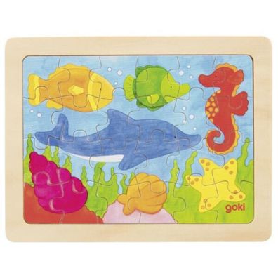 goki Einlege- Puzzle 1000 Farben Im Wasser Holzspielzeug 57700 Puzzle Kinder NEU