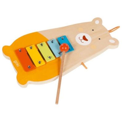 Goki Xylophon Bär Musikinstrument für Kinder 61877 Holzspielzeug NEU