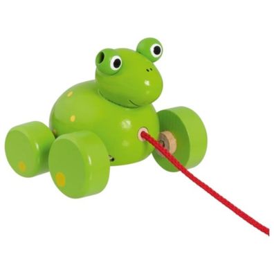 goki Ziehtier Frosch Frodoh 54991 Greifling Holzspielzeug Lauflernspielzeug NEU