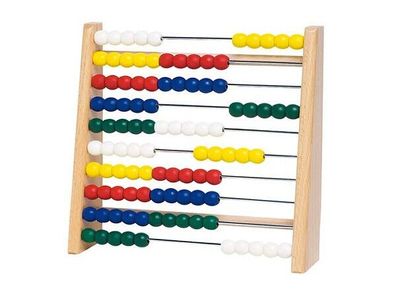 goki Rechenrahmen 100 Ringe 17x5x16,5cm TT610 Lernspielzeug Rechnen lernen NEU