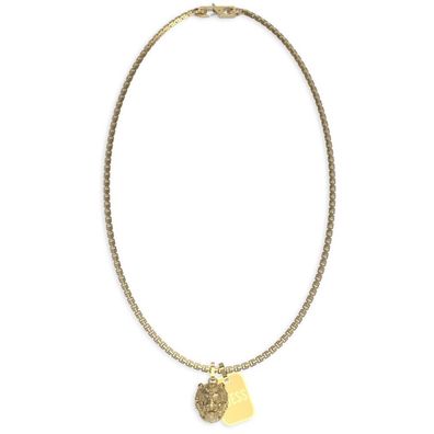 Modern gold plated necklace Lion King JUMN01300JWYGT / U