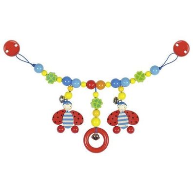 Heimess Wagenkette Kinderwagenkette Marienkäfer Kinderwagen Holzspielzeug Neu 65316