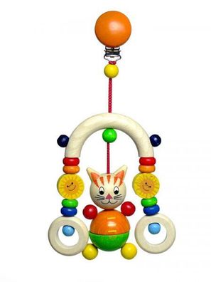 Hess Trapez Katze Mika Kinderwagenkette Holz Spielzeug Mobile Kinderbett NEU