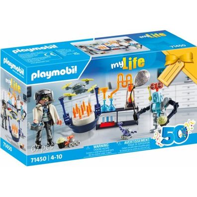 Playmobil 71450 City Life Forscher mit Robotern, Konstruktionsspielzeug