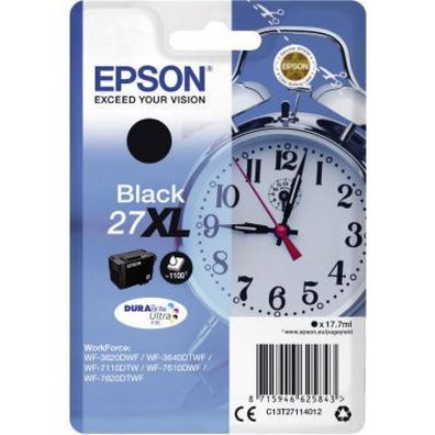 Epson Epson Ink No 27XL Epson27XL Epson 27XL Black Schwarz (C13T27114012)