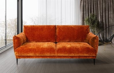 Sofa Designersofa Madison 3-Sitzer in Stoff Dress Me Kupfer