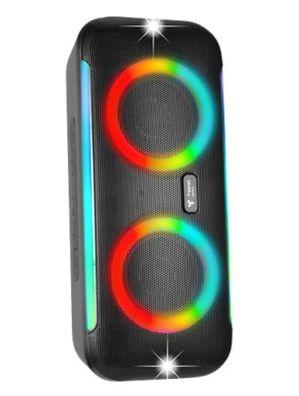 freenet Basics Party BOOM Speaker LED Lautsprecher Box schwarz