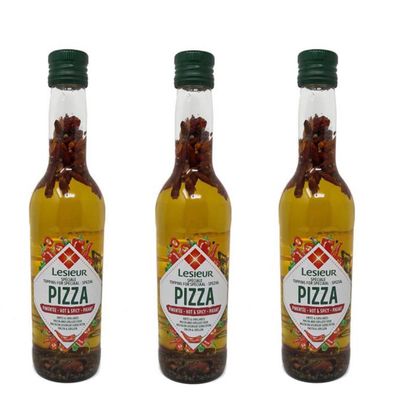 3 x Lesieur Pizza-Öl Hot & Spicy - Huile Spéciale Pizza Pimentée 3 x 500 ml