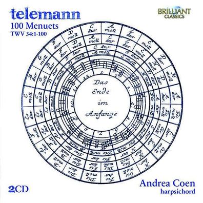 Georg Philipp Telemann (1681-1767): 100 Menuette TWV 34 für Cembalo - - (CD / #)