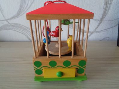 Spieluhr , Spieldose -Vogelkäfig mit Vögel Steinbach-Vogelgezwitscher