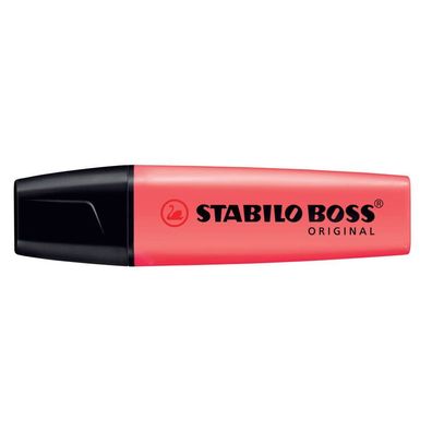 Stabilo BOSS Textmarker 70/40 rot Keilspitze 2-5mm Leuchtstift Markierstift NEU