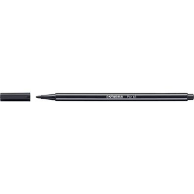 Stabilo Fasermaler Pen 68 1 mm schwarz 68/46 Faserschreiber Filzstift NEU