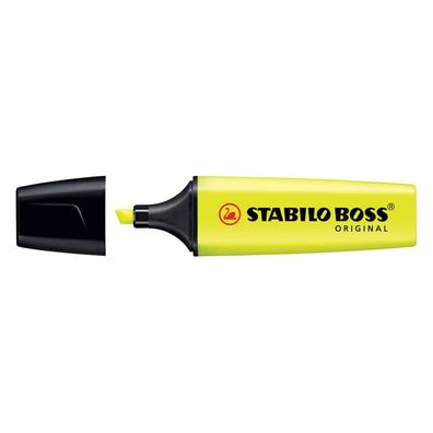 Stabilo BOSS Textmarker 70/24 gelb Keilspitze 2-5mm Leuchtstift Markierstift NEU