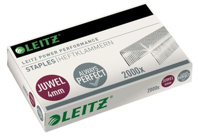 LEITZ Heftklammern 2000St Klammer für Juwel Heftzange 5640-00-00 4mm 12Blatt 80g