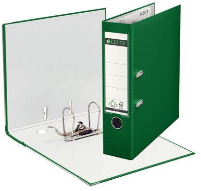 LEITZ Qualitäts-Ordner Plastik 180° A4 breit 80mm grün 1010-50-55