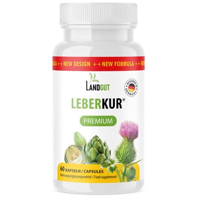Landgut Leberkur* Premium - Nahrungsergänzungsmittel mit Cholin und Pflanzenextrakten