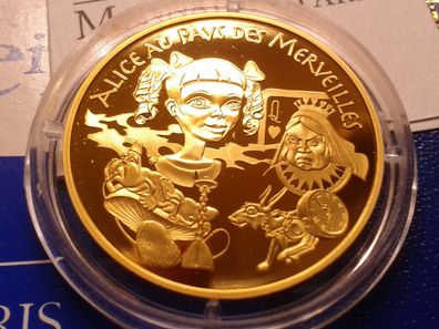 20 euro 2003 PP Frankreich Alice im Wunderland Märchenserie 17g Gold 920er