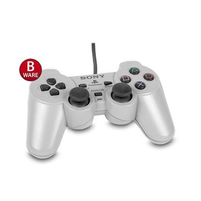 Original PS1 - PSX - Playstation 1 ANALOG Controller mit 3D STICKS in GRAU (B-Ware...