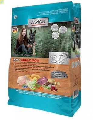 MACs Dog Soft Huhn, Ente, Truthahn Grain Free 1,5kg