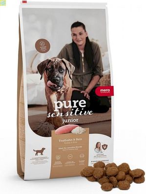 Mera Dog Pure Sensitive Junior Truthahn &amp; Reis 12,5kg