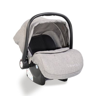 B-Ware Moni Kindersitz Babyschale Veyron Gruppe 0+ (0-13kg) Sonnendach hellgrau
